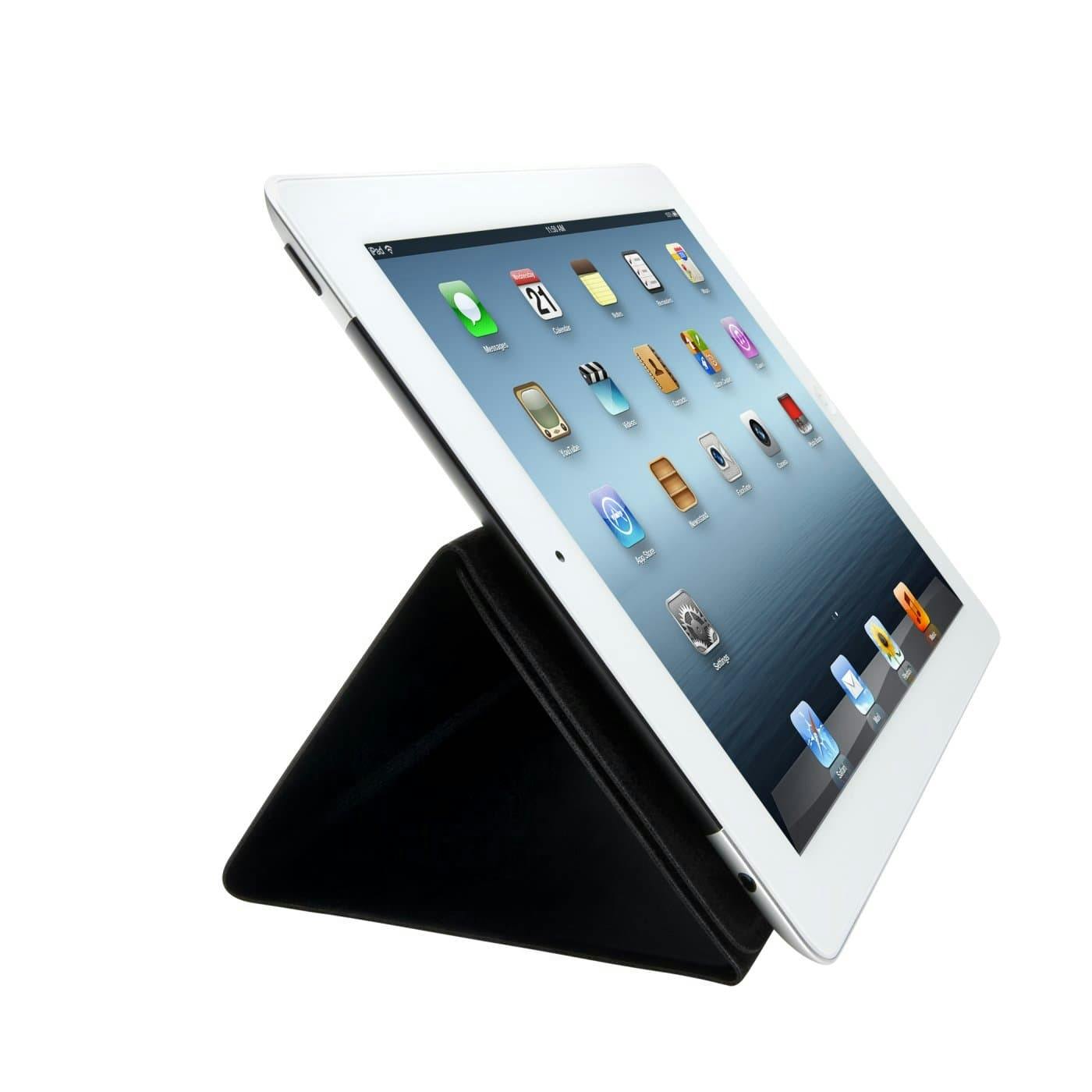 02 Een slimme beschermhoes fungeert prima als goedkope ‘beeldscherm’ standaard.