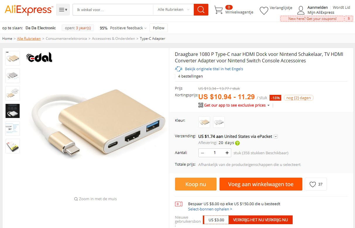 Tip 04 Op AliExpress vind je usb-docks voor een paar euro. Laat je daar niet door verleiden.