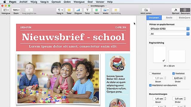 Aan de slag met Pages op je Mac
