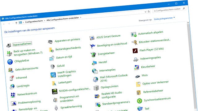 Software verwijderen in Windows 10