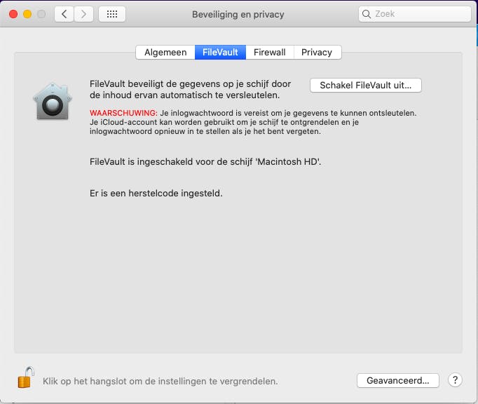 Je kunt de encryptie op elk moment weer ongedaan maken.