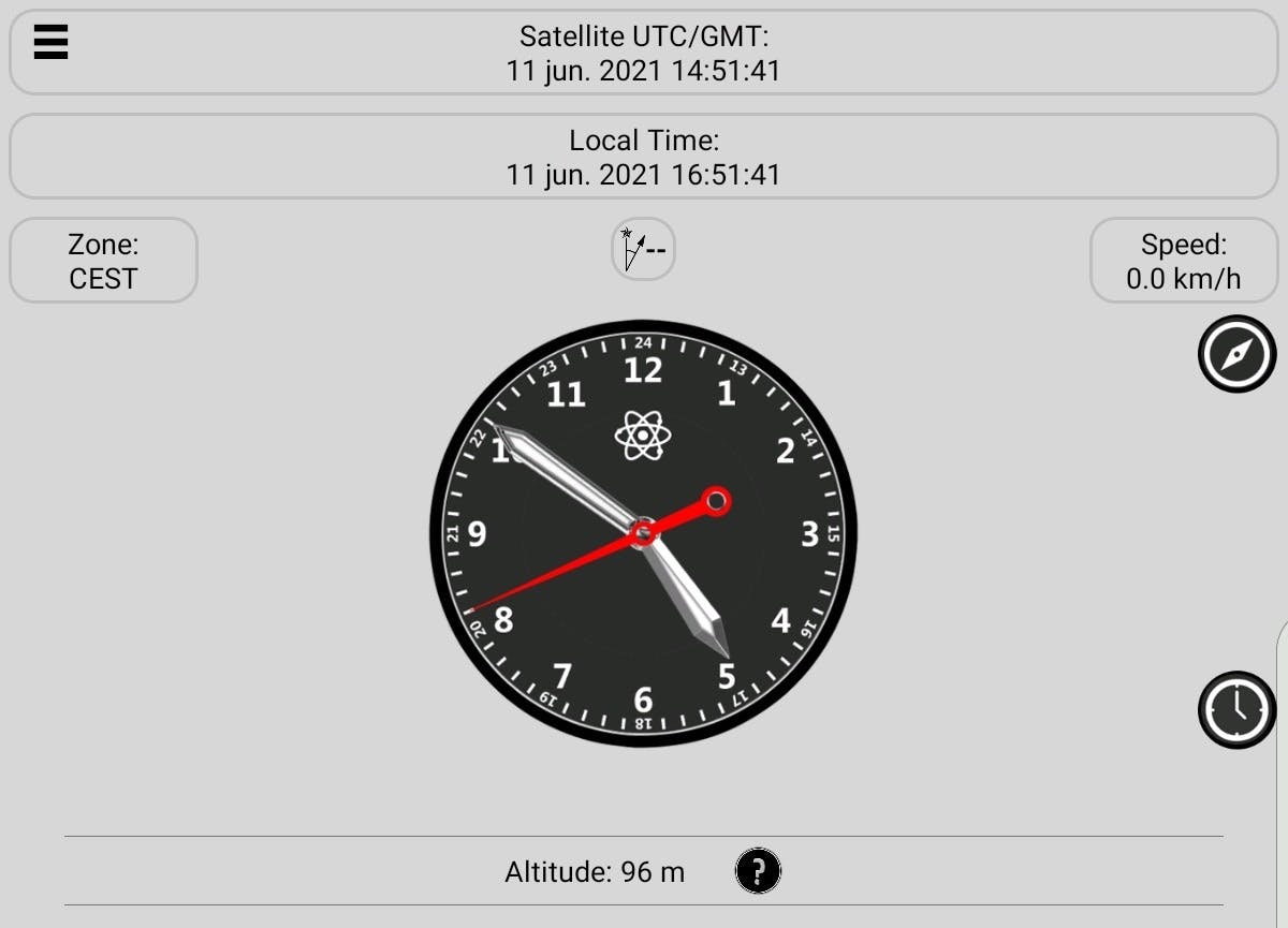 De wel heel nauwkeurige satelliettijd.