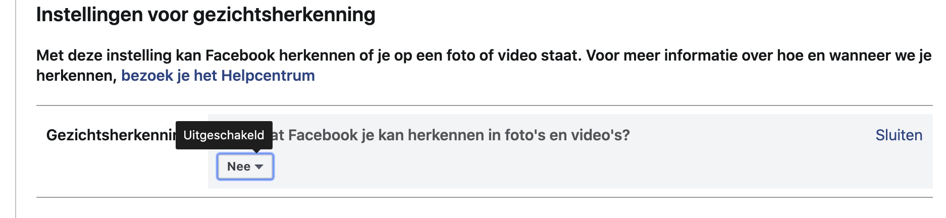 Tip 05 Als gezichtsherkenning je een ongemakkelijk gevoel geeft, kun je die uitzetten.