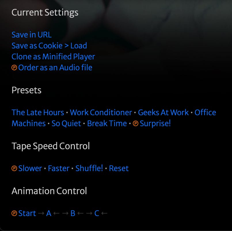 Er zijn ook presets waaruit je kunt kiezen.
