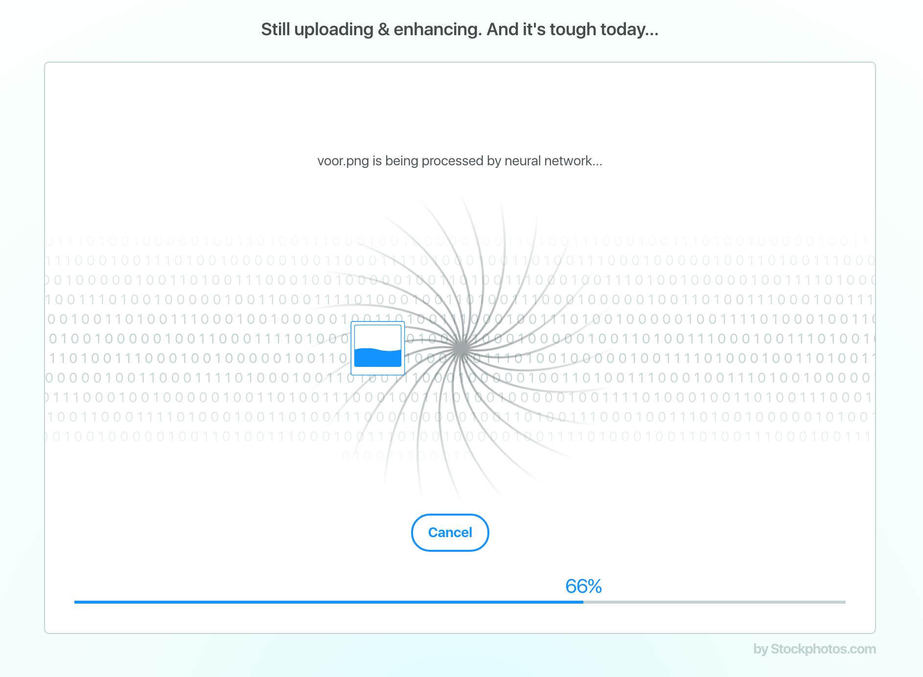 Upscaler maakt gebruik van een neuraal netwerk.