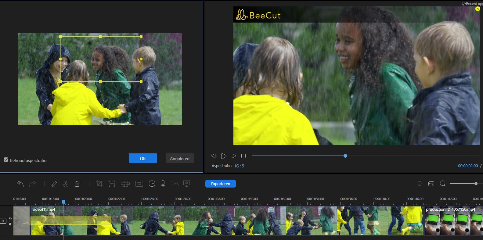 Hoe kleiner de geselecteerde zone, hoe sterker het programma zal inzoomen.