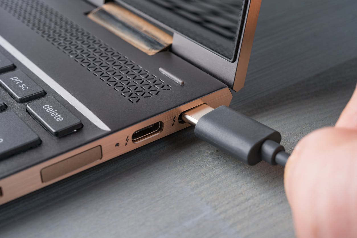 Veel laptops gebruiken usb-c ook voor het opladen.