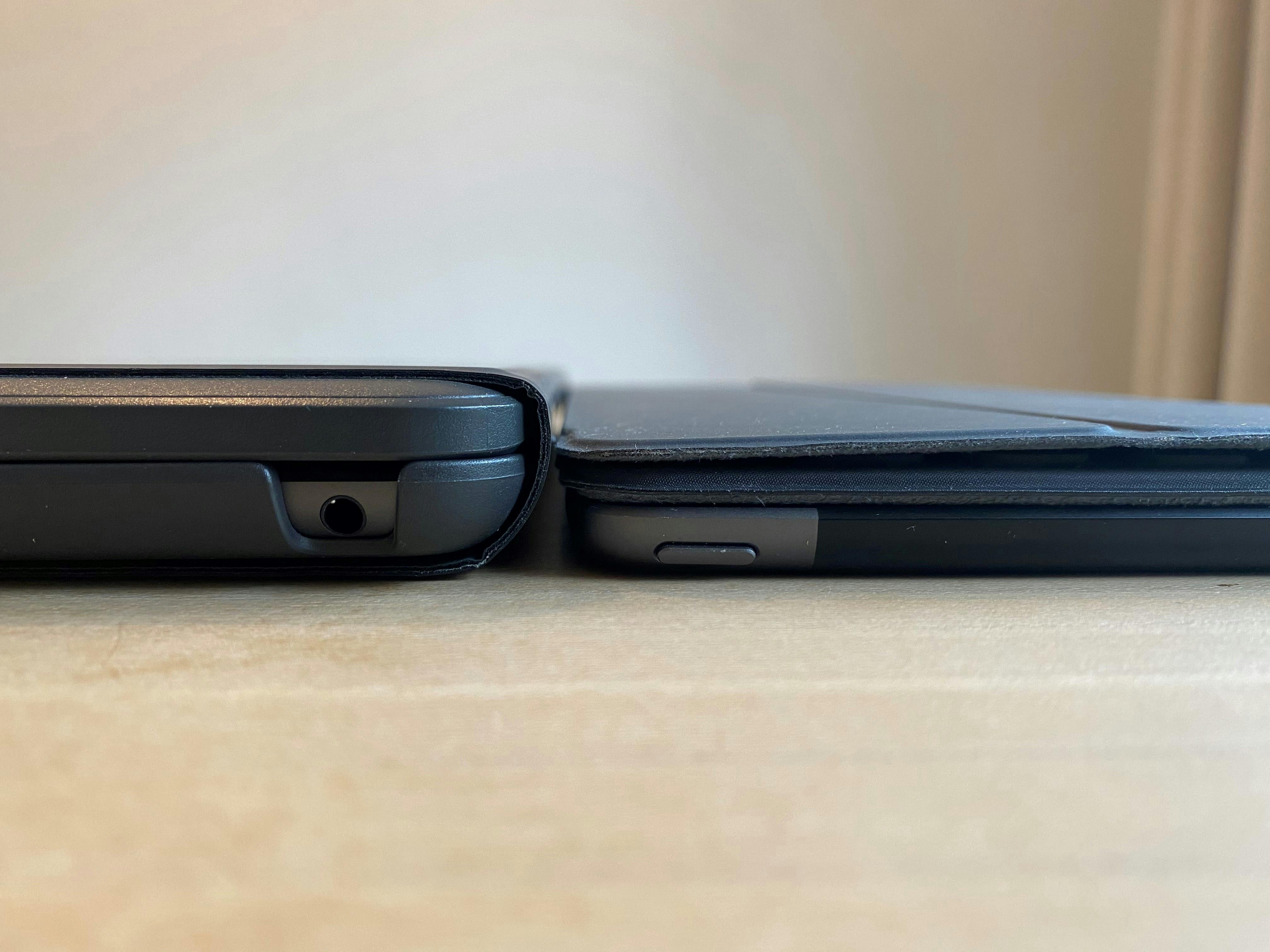 De Logitech Slim Folio maakt je iPad een stuk dikker, zeker in vergelijking met het Smart Keyboard van Apple.