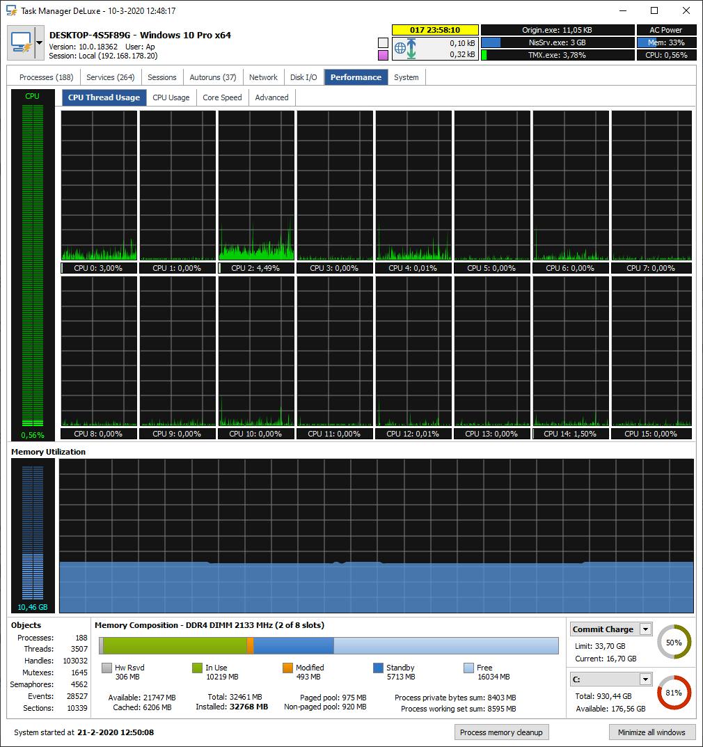 Tip 07 Task Manager DeLuxe is een goed alternatief voor het Windows Taakbeheer.