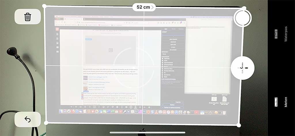 Meet lengten en (of) oppervlakten met je iPhone en iOS 12