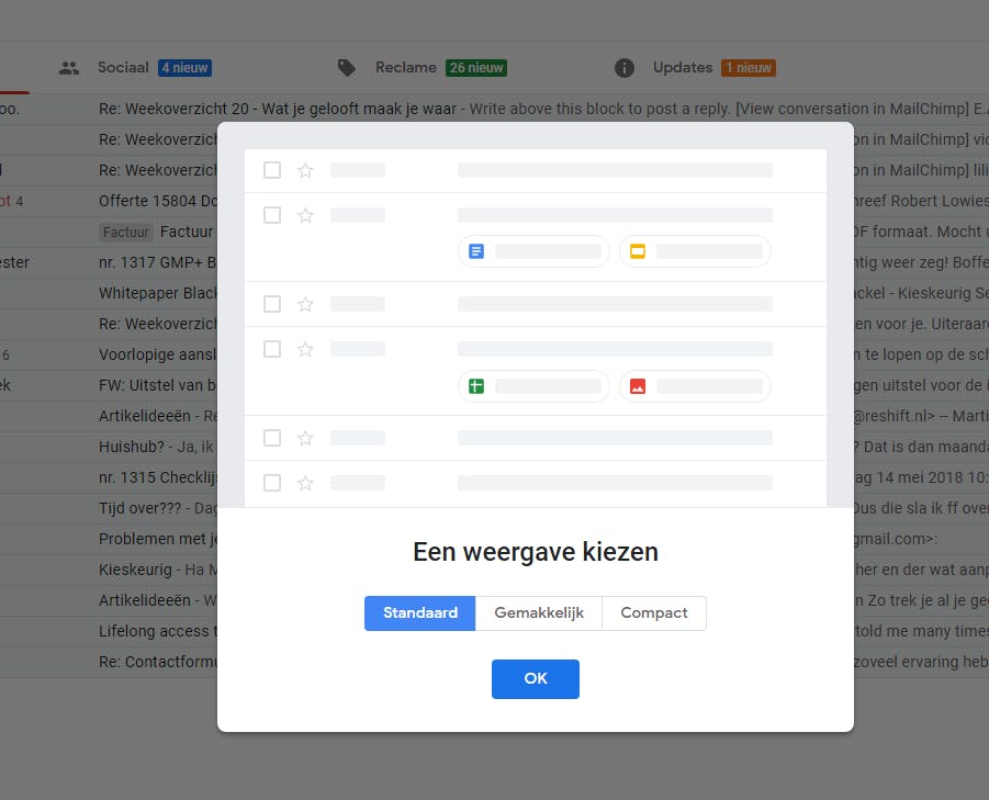 Tip 02 Kies welke weergave je het prettigst vindt werken.
