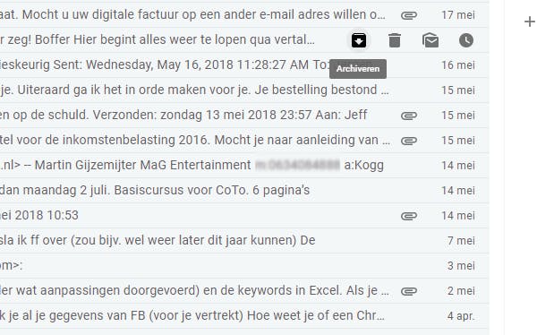 Tip 04 Je kunt nu rechtstreeks vanuit het overzicht opties selecteren.