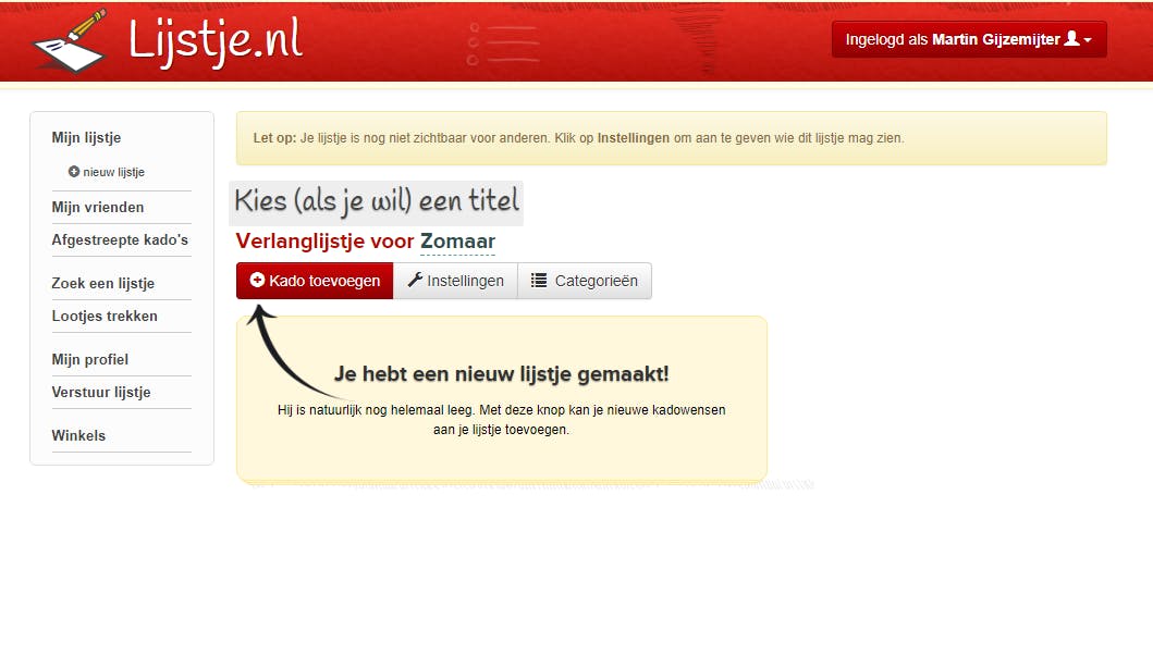 Tip 06 Laat mensen weten wat je wilt hebben en voorkom dubbele cadeaus.
