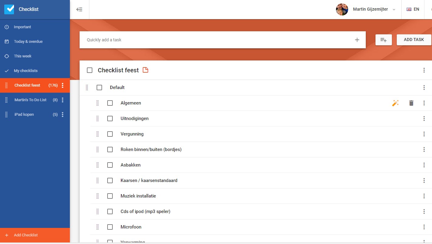 Tip 07 Een checklist zorgt ervoor dat je het overzicht niet verliest.