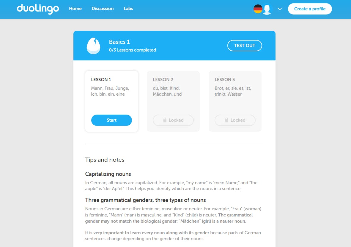 Tip 11 Om een taal te leren hoef je niet meer naar een universiteit. Duolingo leert het je in no-time.