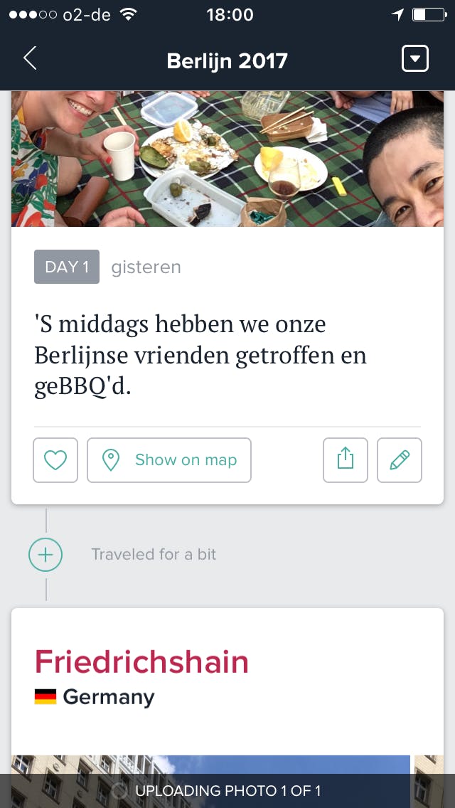 Je leest al je stappen nu als een digitaal dagboek.