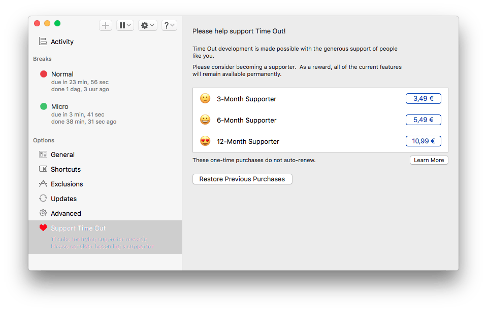 Zorg voor voldoende rust tijdens het werken.