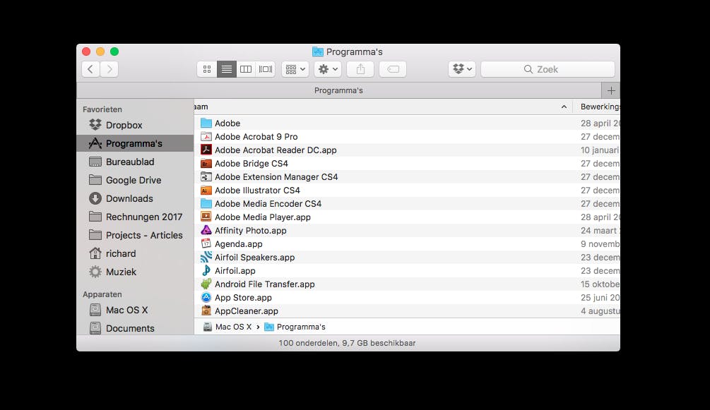 Isolator vaagt alle andere programma´s weg.