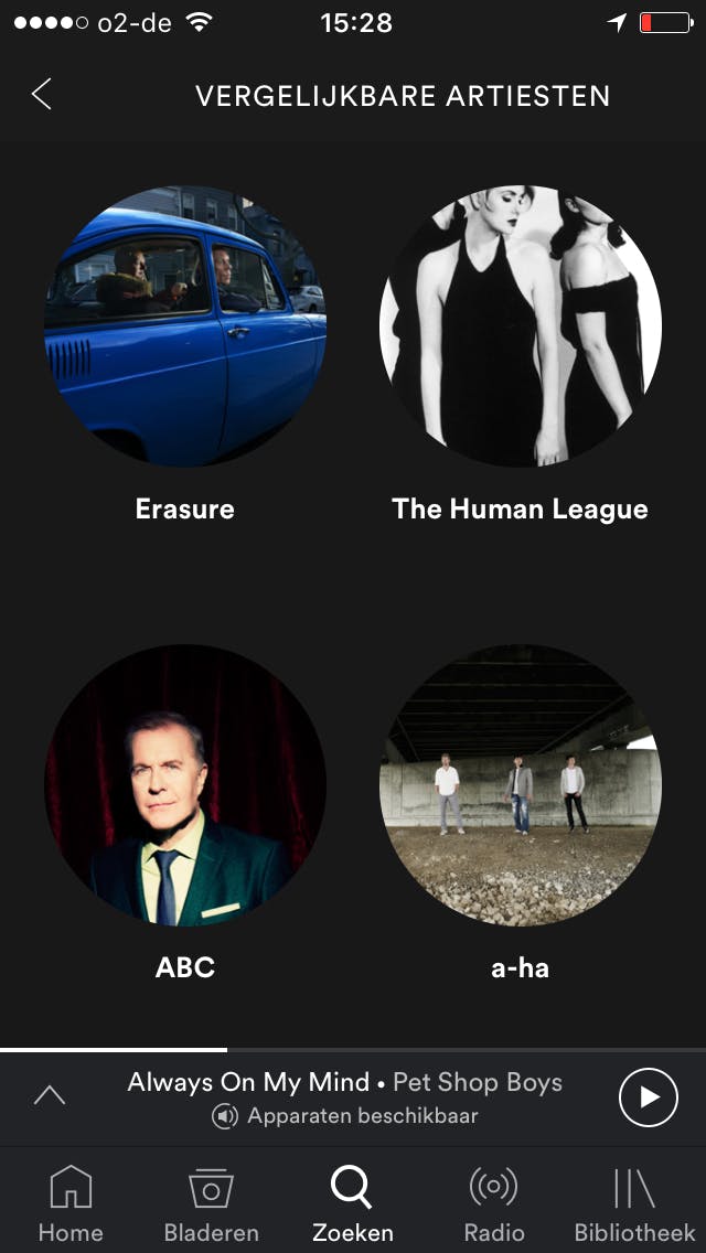 Vergelijkbare artiesten van de Pet Shop Boys.