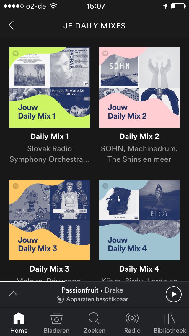 Je eigen Daily Mixes.