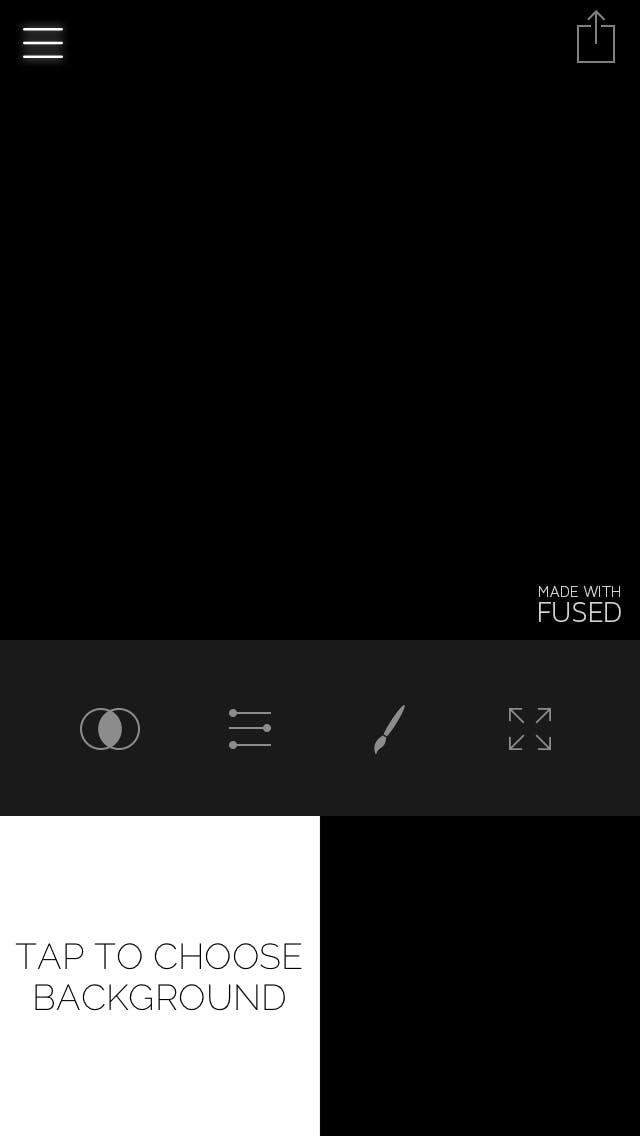 Kies een foto voor je achter- en voorgrond.