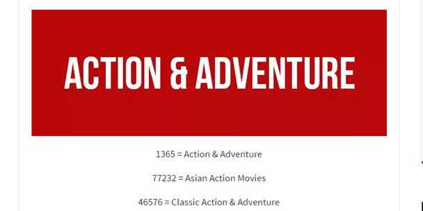 Op zoek naar speciek Aziatische actiefilms? Met code 77232 vind je ze allemaal.