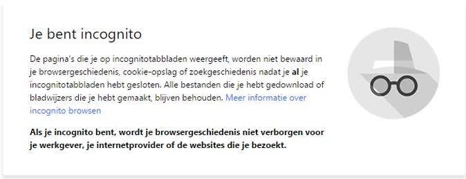 De incognito-modus van Chrome laat je - tot op zekere hoogte - ongezien internetten.