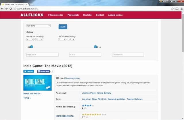 Weet je echt niet wat je wilt kijken? Gebruik een Netflix-roulette.