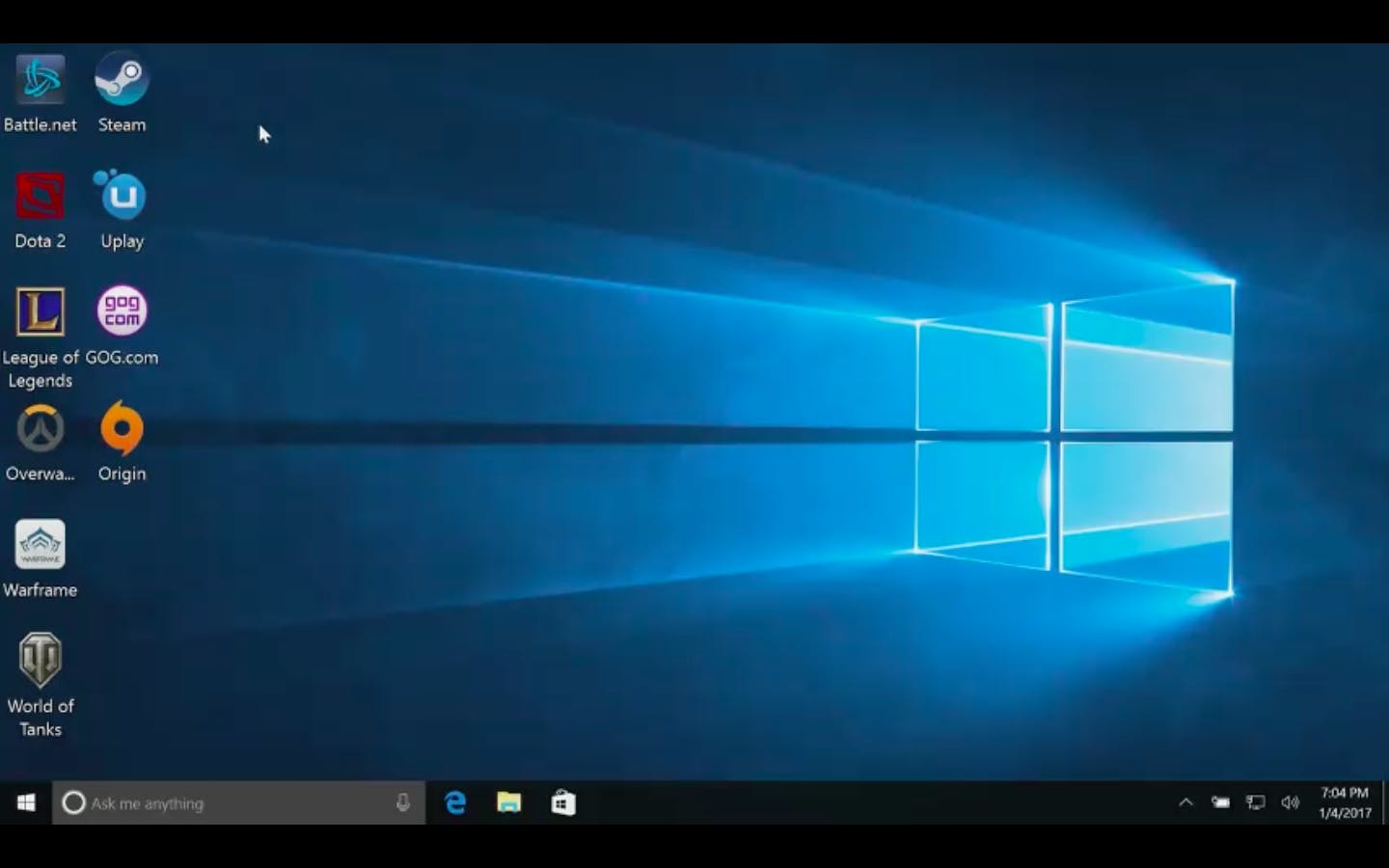 Uiteraard staat ook Steam op de virtuele pc.