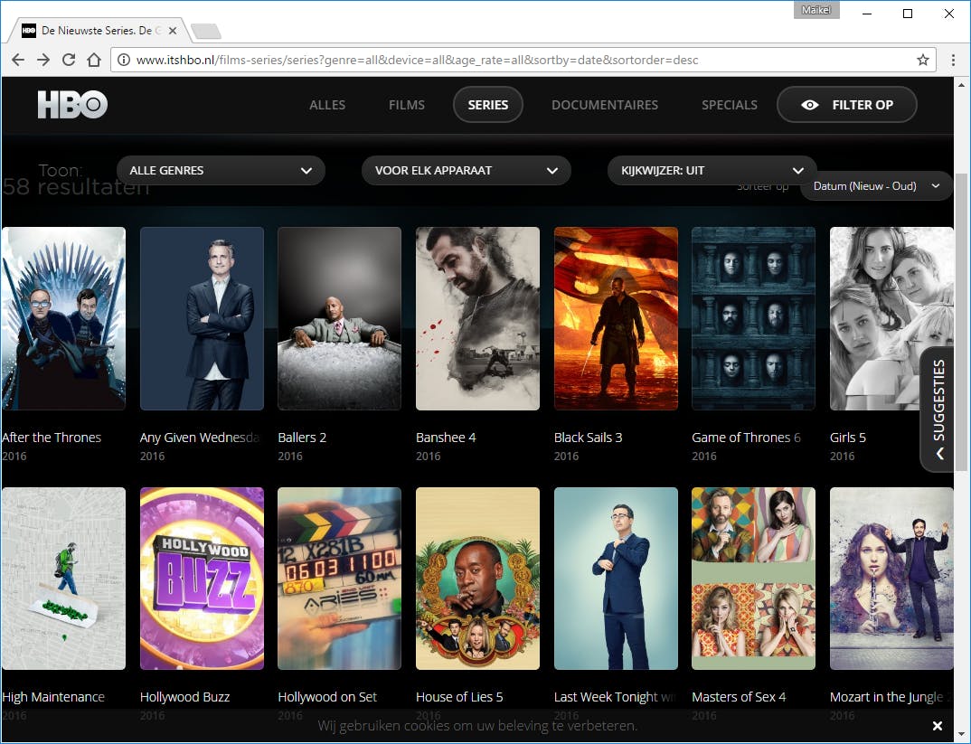 Helaas trekt HBO eind dit jaar de stekker uit dit platform in Nederland.