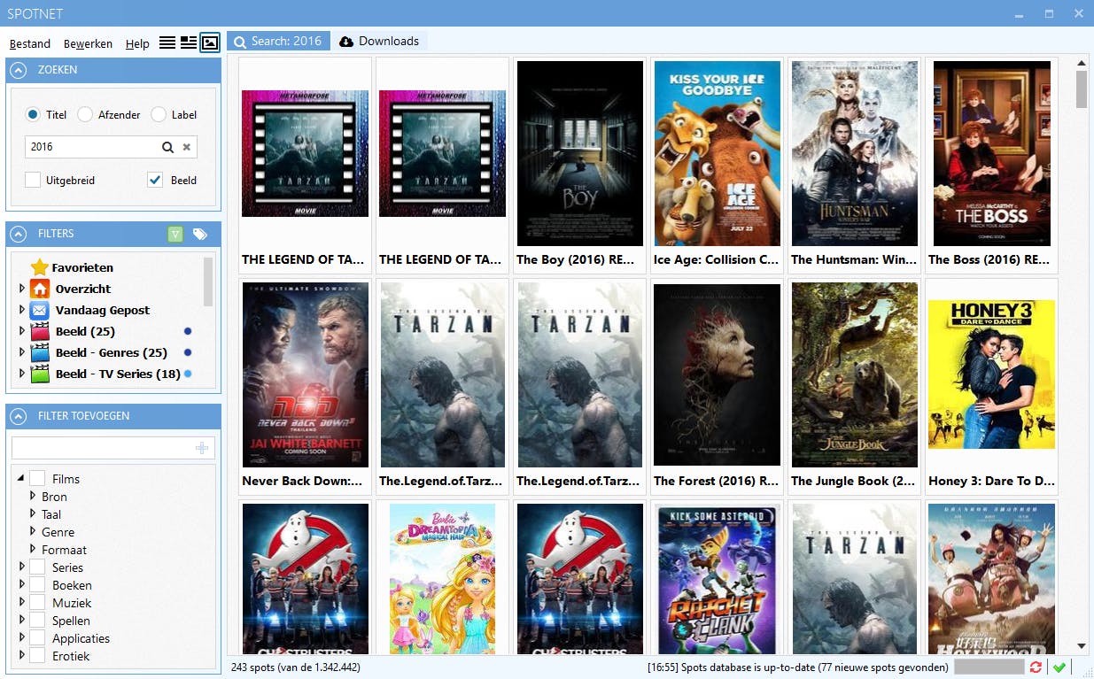 Spotnet bestaat uit een gigantische database met allerlei mediabestanden die afkomstig zijn van usenet.
