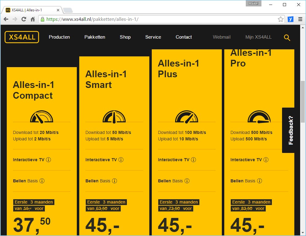 Tip 02 Met een alles-in-één-pakket ben je over het algemeen goedkoper uit.