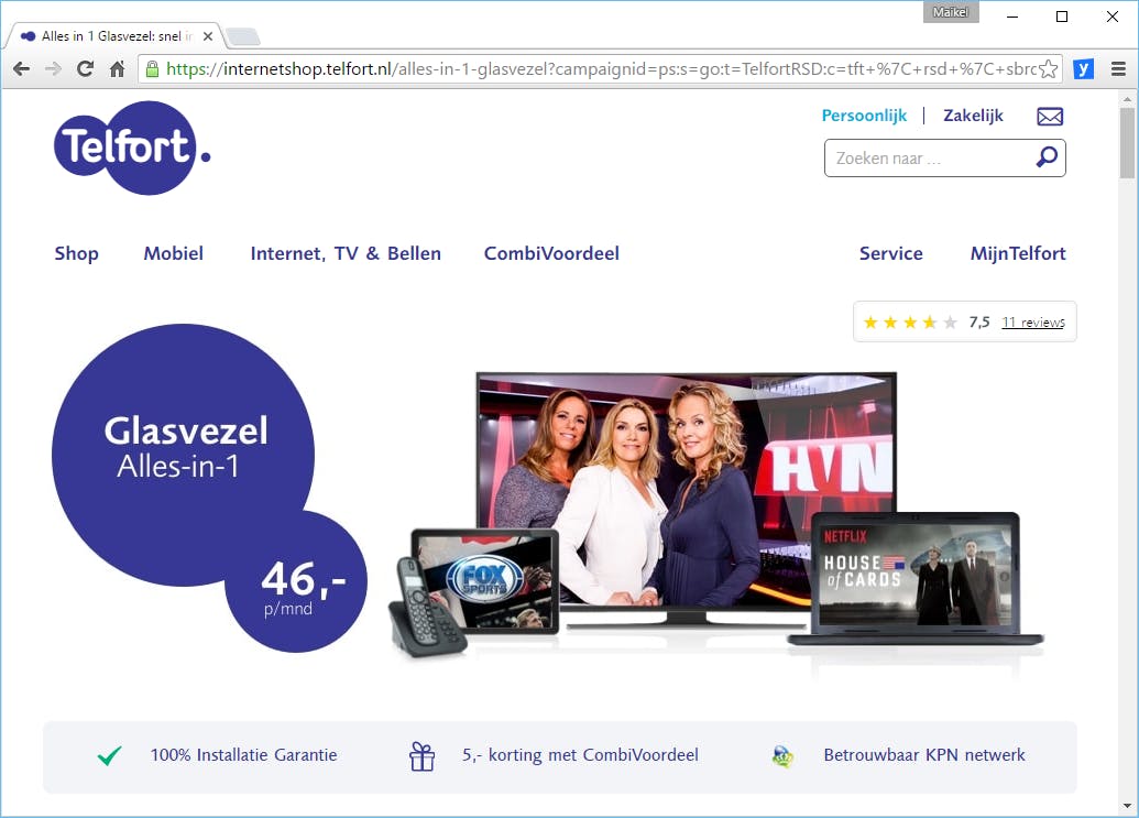 Tip 05 Een abonnement op een vliegensvlugge glasvezelverbinding is duurder dan een tragere ADSL-lijn.
