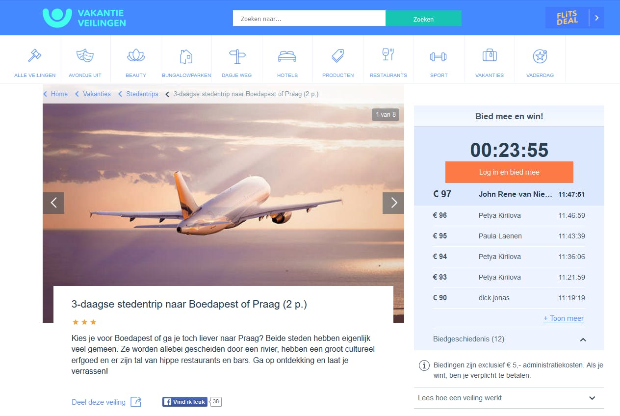 Tip 03 Een veilingsite kan heel veel geld schelen, maar dan moet je wél flexibel zijn.