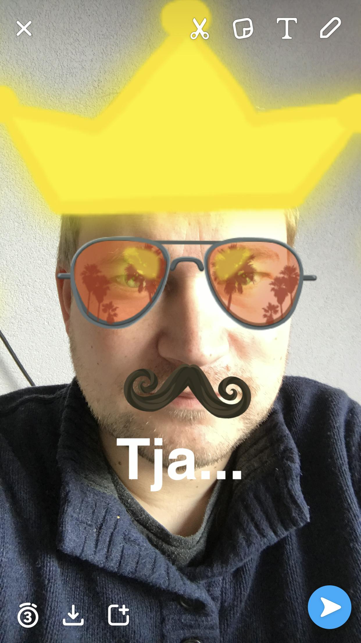 12 Voeg naast de stickers ook nog wat tekst toe.