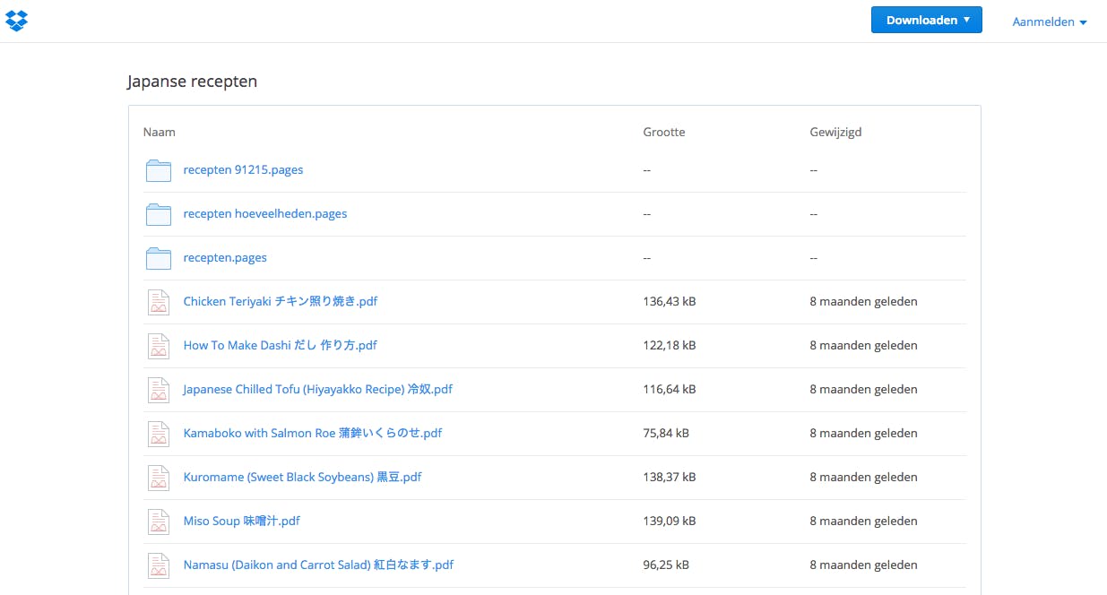 Tip 11 Via de optie Create a link kun je complete mappen naar een contactpersoon sturen, ook al heeft deze geen Dropbox-account.