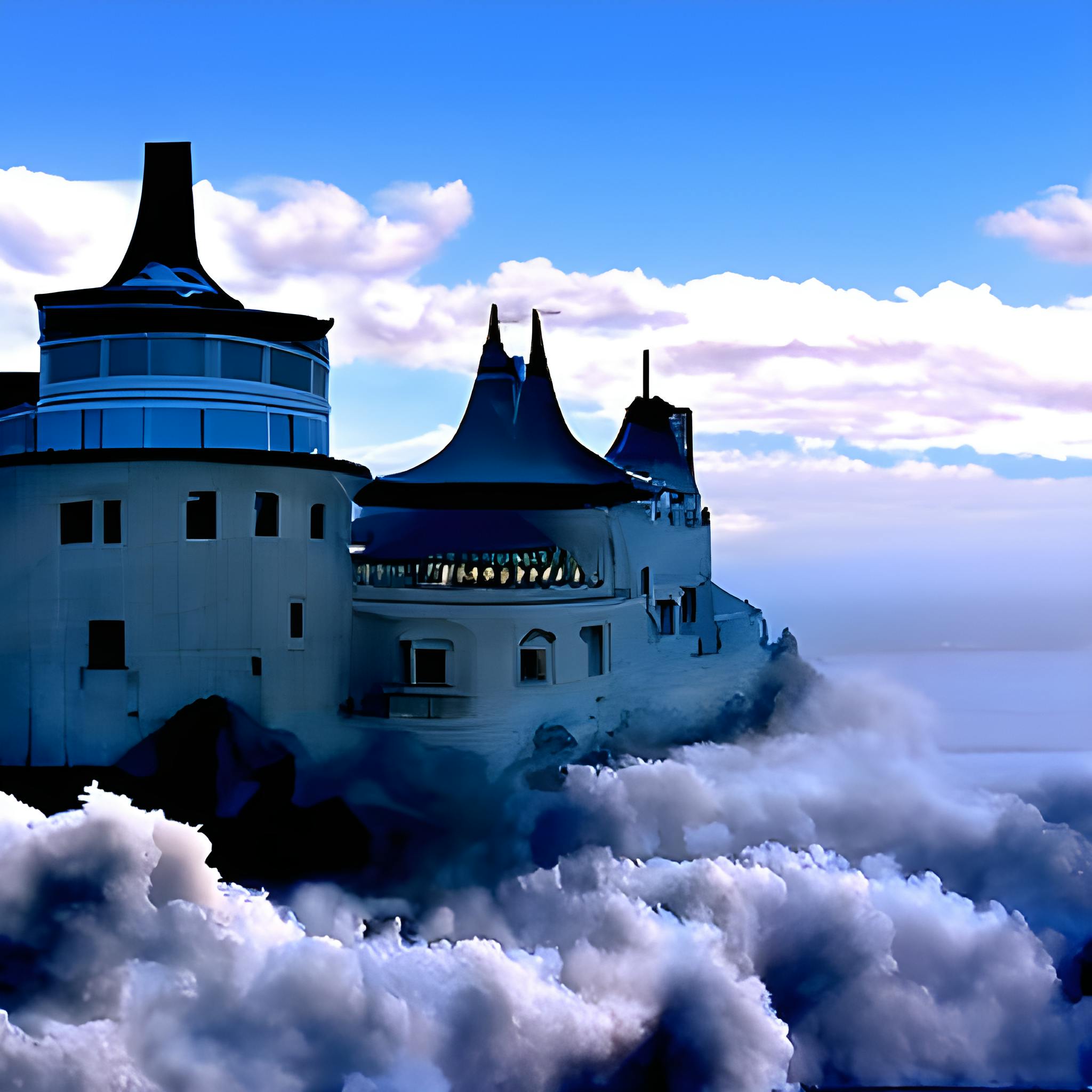 09 Een afbeelding gemaakt met onze eigen versie van CLIP Guided Diffusion.