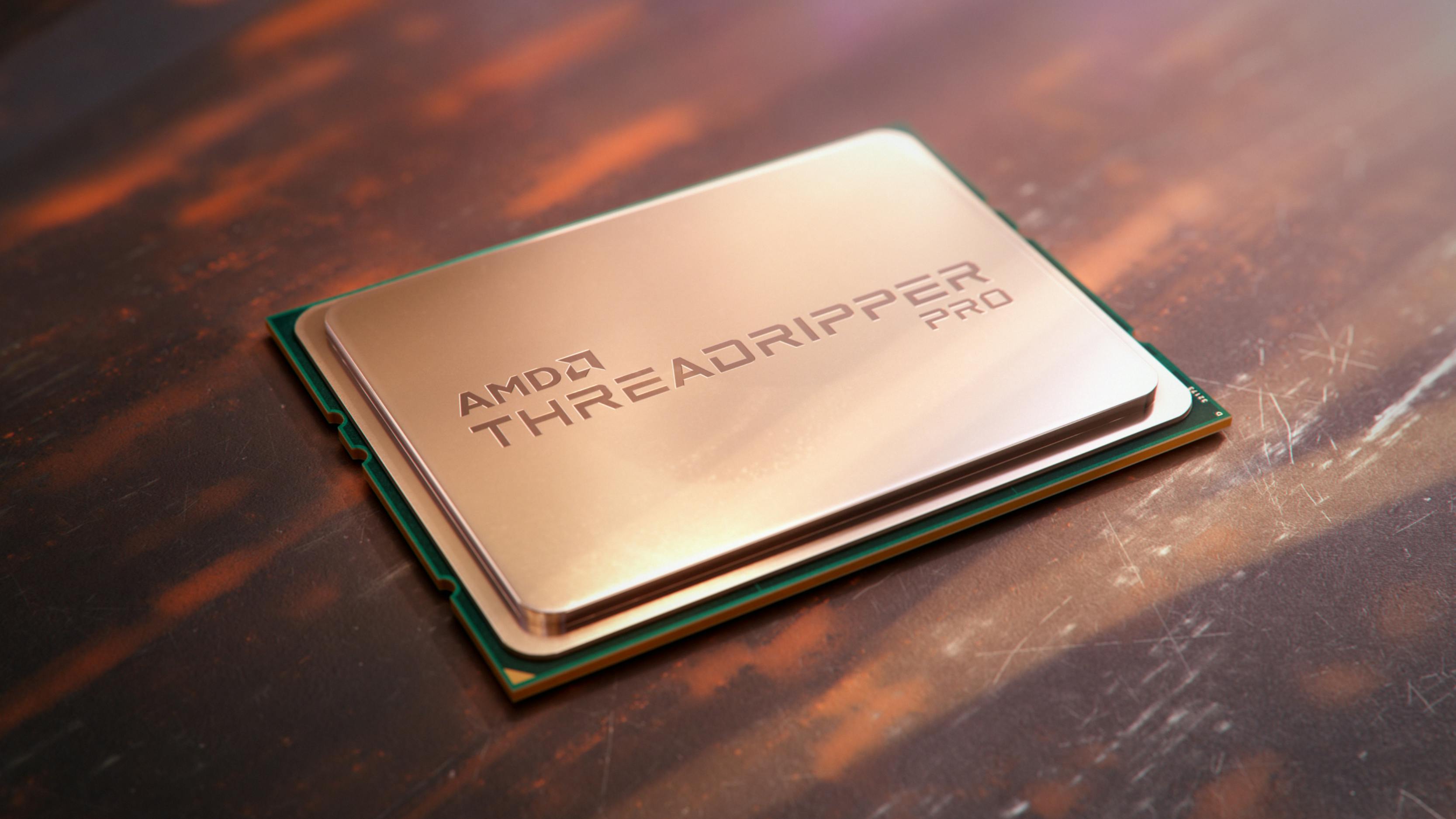Render van een AMD Threadripper Pro-cpu