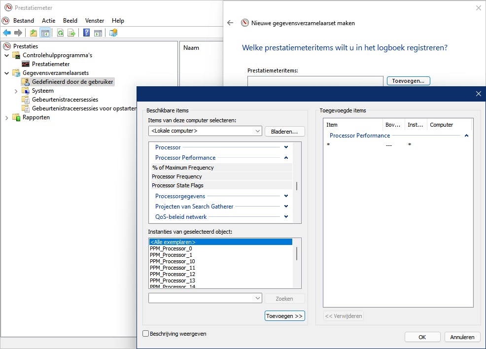 Met Prestatiemeter kun je cpu-en gpu-gebruik ook over een langere periode monitoren.