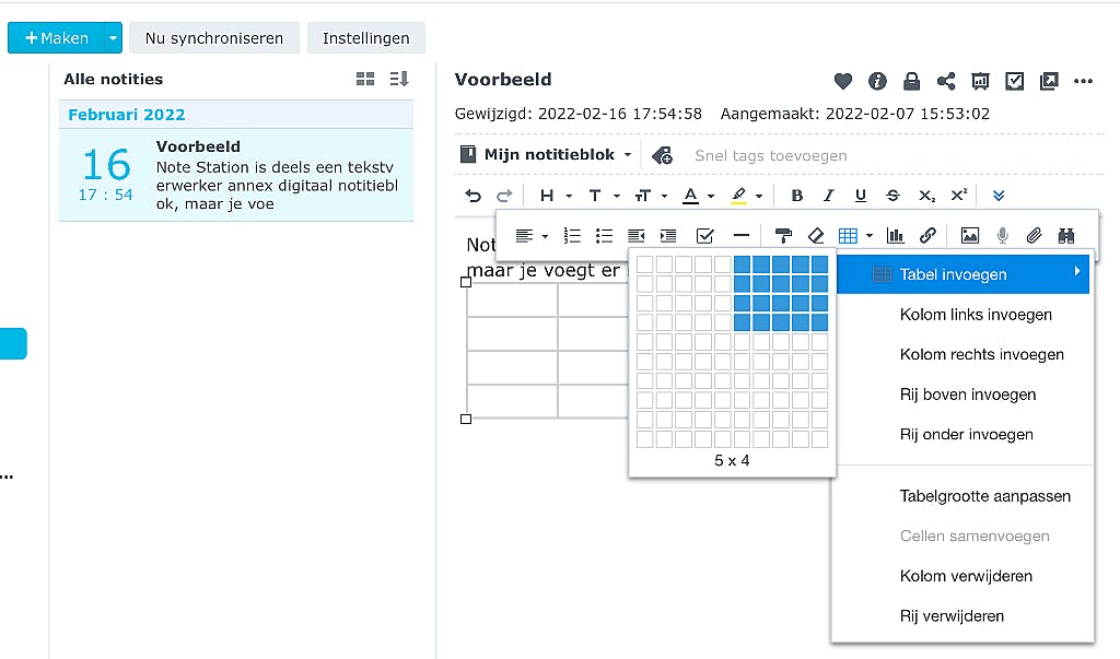 In de extra knoppenbalk vind je nog veel meer ‘verstopte’ gereedschappen, waaronder de optie om een tabel in te voegen.
