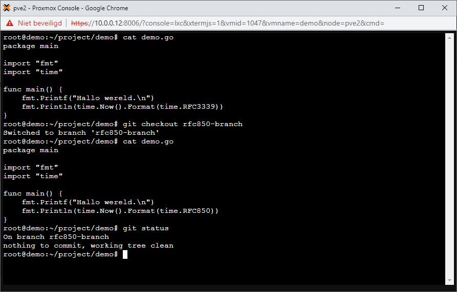 Je kunt je vertakkingen een naam geven en hier los van de hoofdtak aan werken.