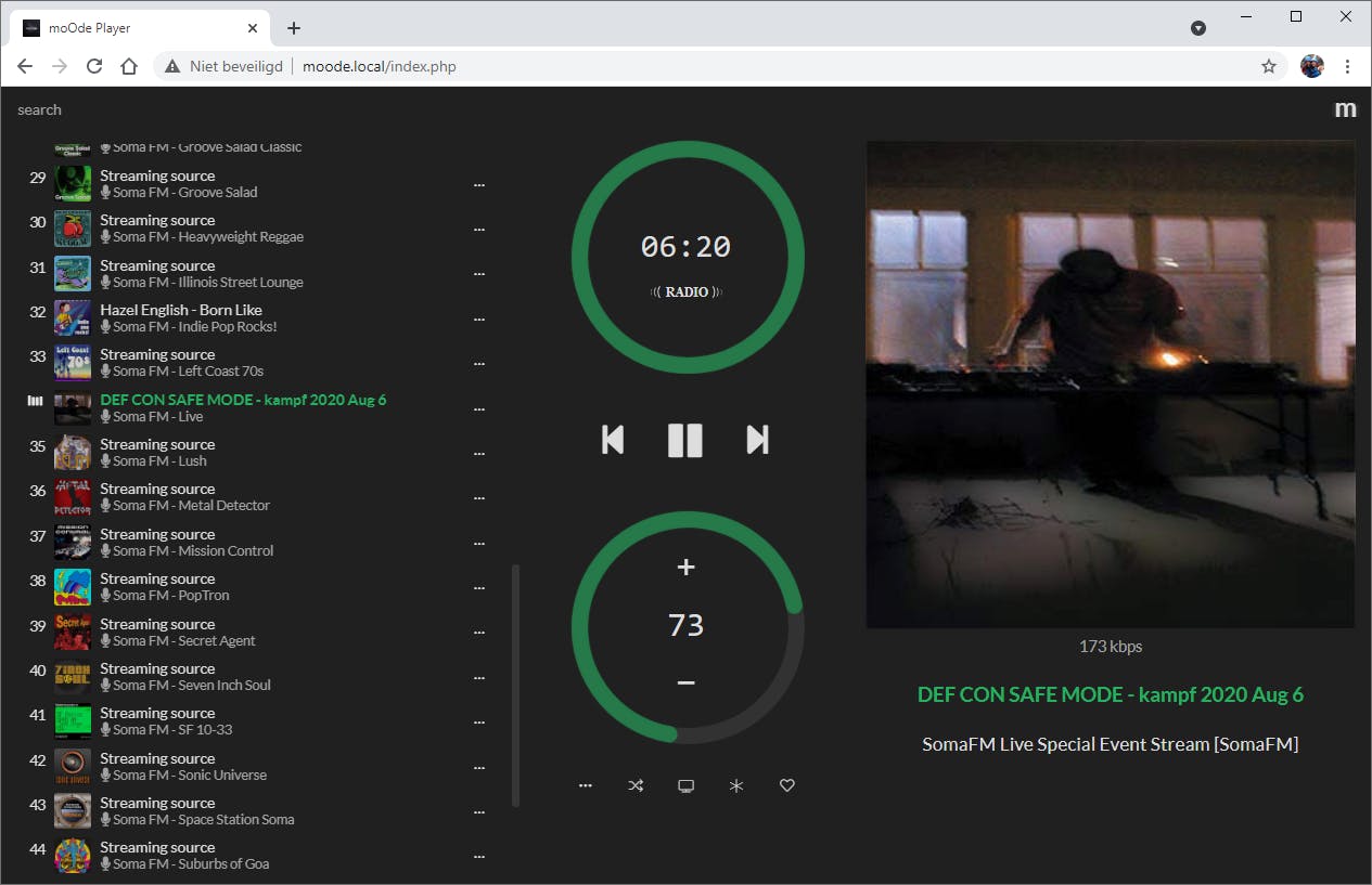 Muziek streamen met Raspberry Pi en MoOde Audio