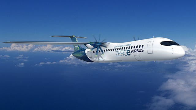 Klimaatneutraal vliegen met emissievrije vliegtuigen van Airbus