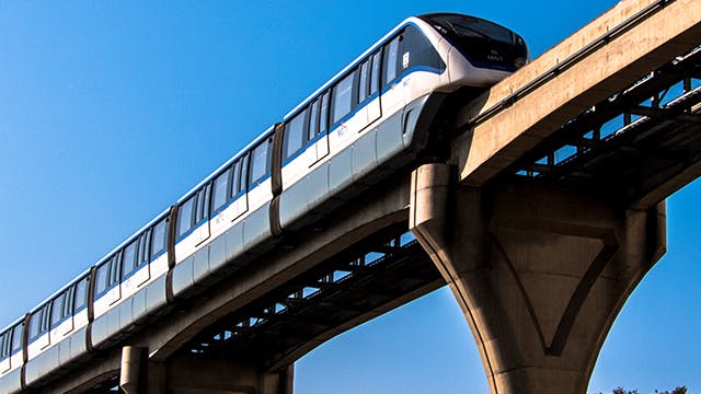 Met de monorail naar het werk: Geen file, beste uitzicht