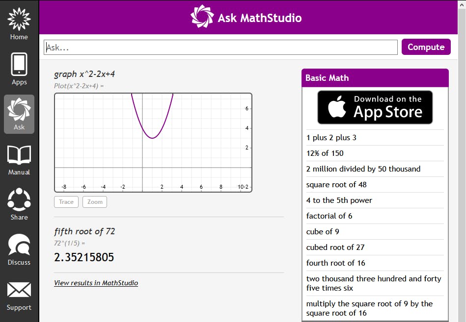 MathStudio tutorial: Hulp bij technisch rekenen