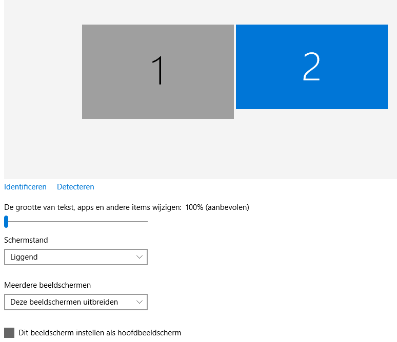 mezelf Pellen Verwarren Optimaal twee monitoren op Windows 10 aansluiten | ID.nl