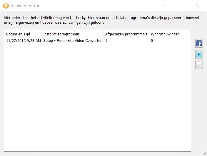 Je ziet zo eenvoudig waar Unchecky je allemaal tegen heeft beschermd