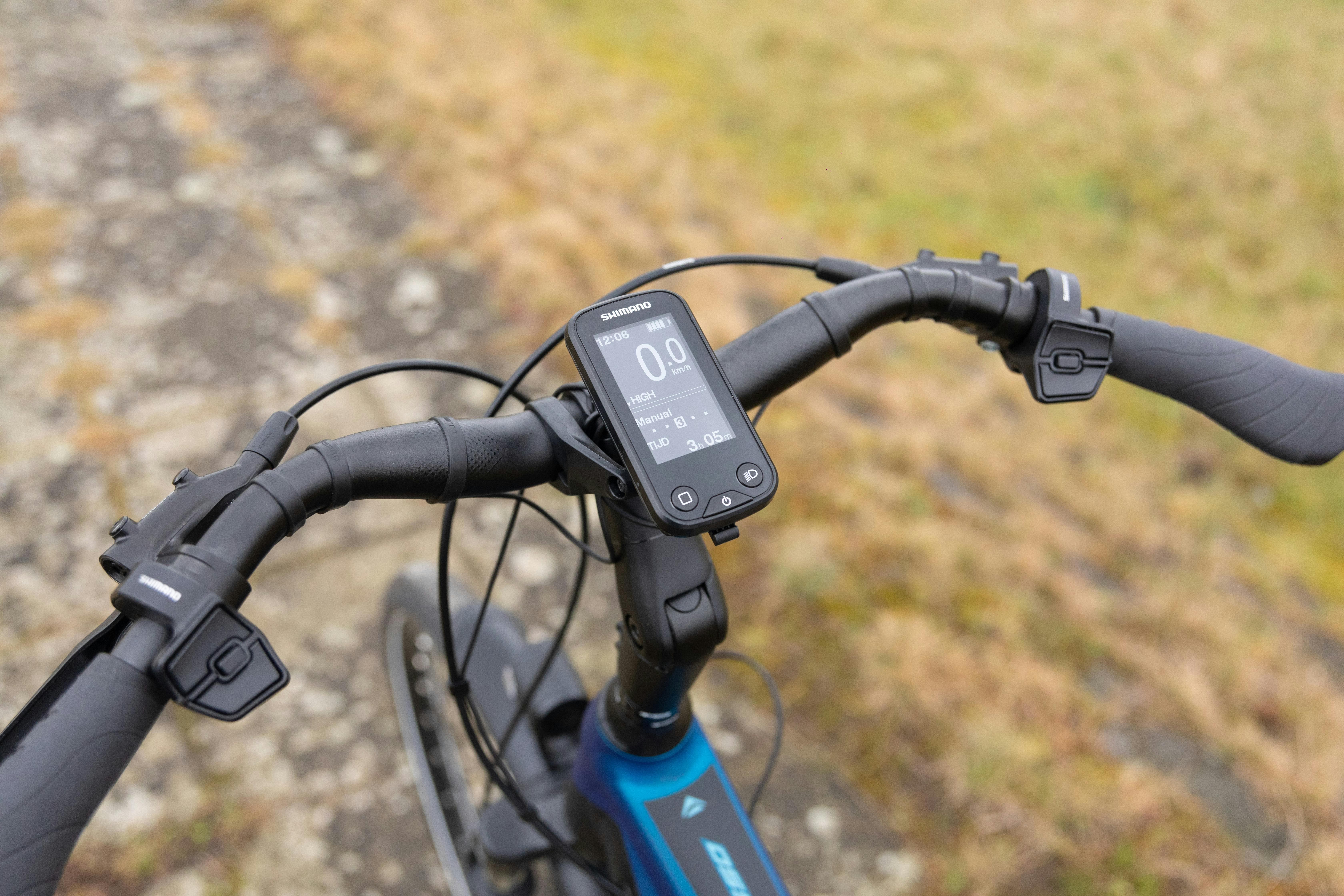Shimano display op een elektrische fiets