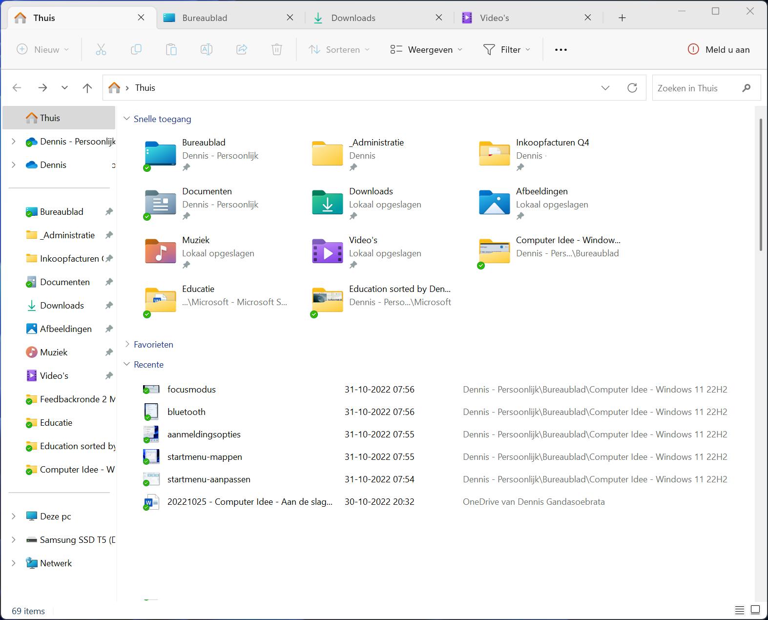 De Verkenner ondersteunt nu ook tabbladen.