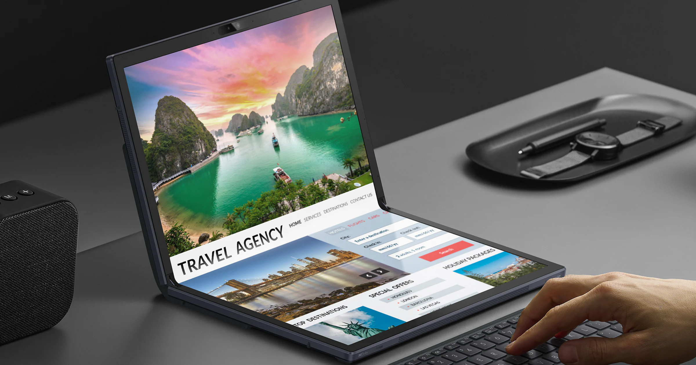 Na smartphones nu ook laptops met opvouwbaar scherm